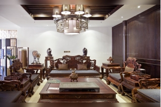 國內(nèi)名貴高端會(huì)所紅木家具品牌天一會(huì)沙發(fā)系列